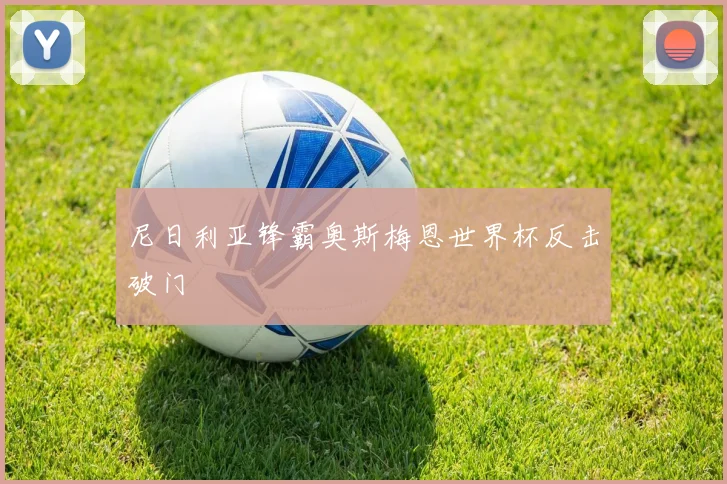 尼日利亚锋霸奥斯梅恩世界杯反击破门